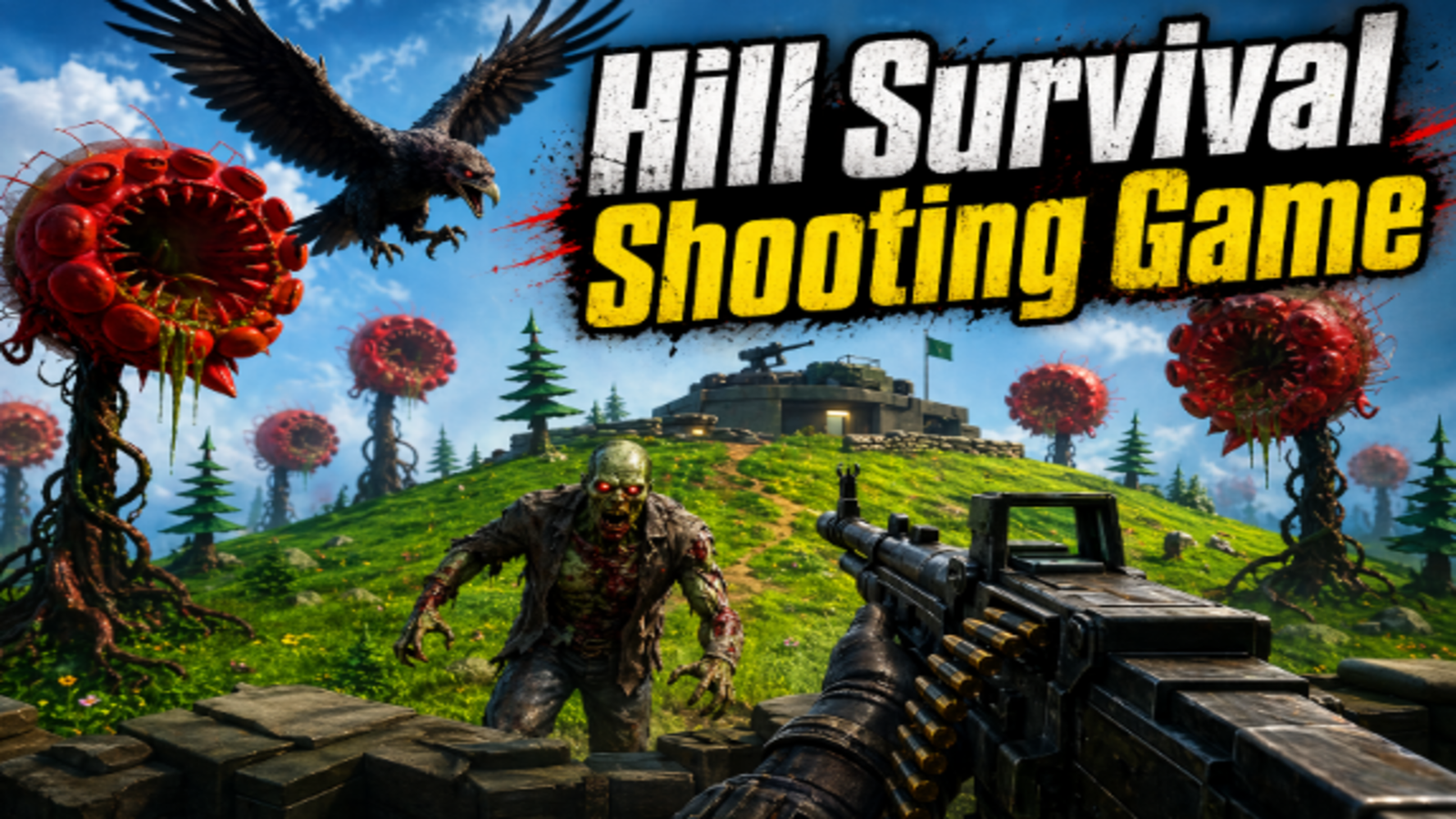 Hill Survival Shooting Game