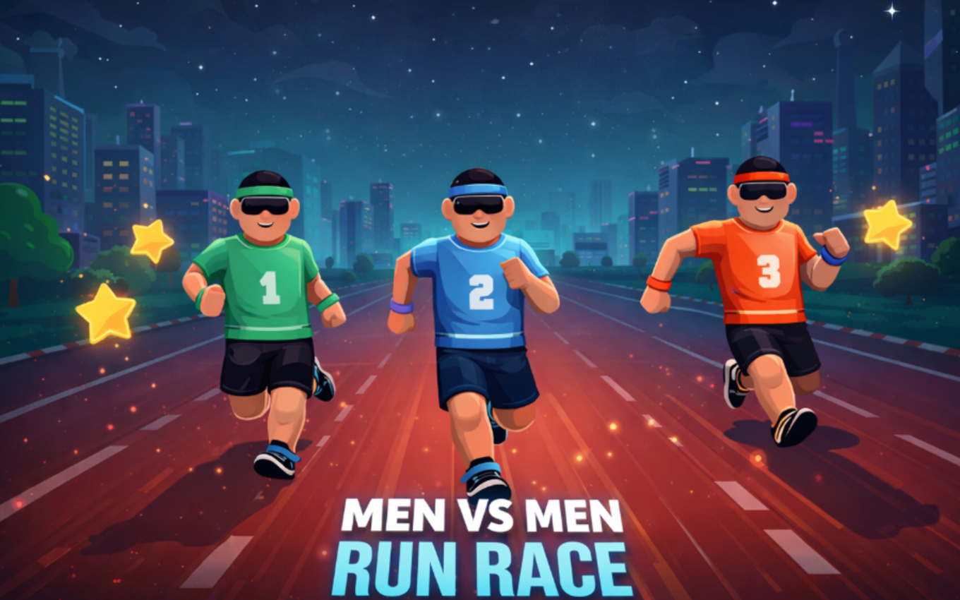 Men vs Men Run Race